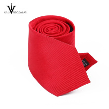 Rayure cravate rouge vif excellente qualité hommes cravate